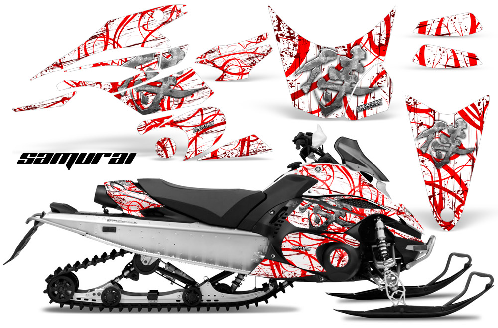 Yamaha FX Nytro 2010 Graphics Kit Samurai Red White